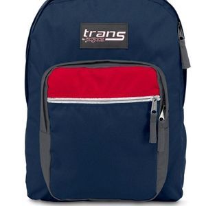 Navy block backpack
